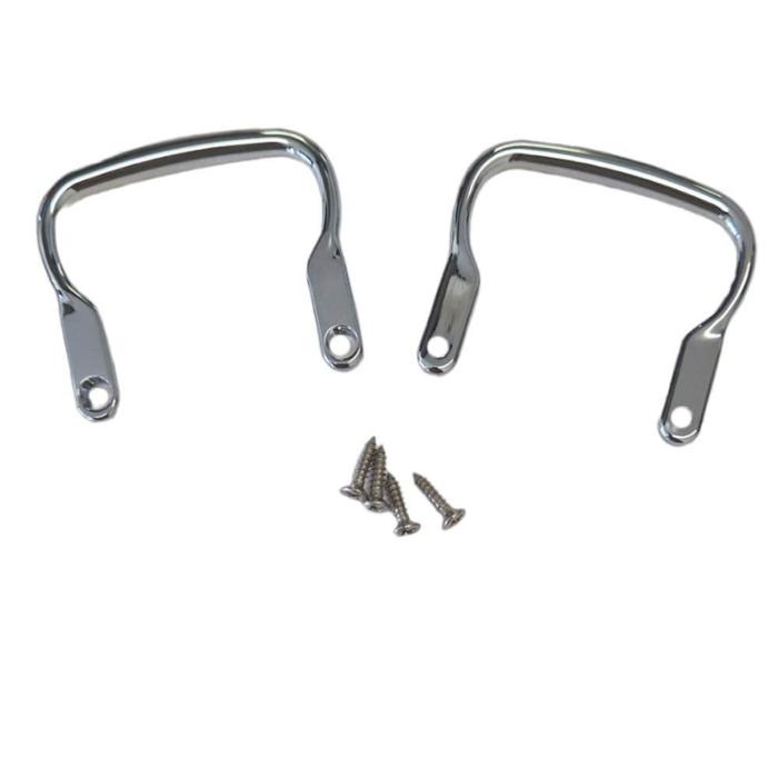 Handtag med Skruvar & Mall till toalettsits 2-pack