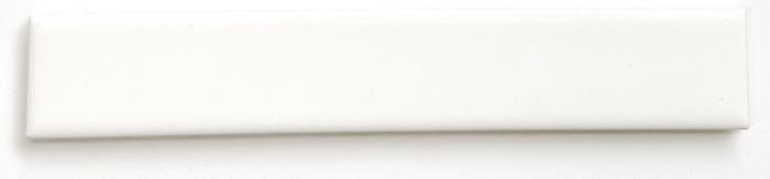 Bård Slät Vit Blank 2,5x15