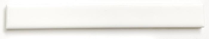 Bård Slät Vit Blank 2,5x20