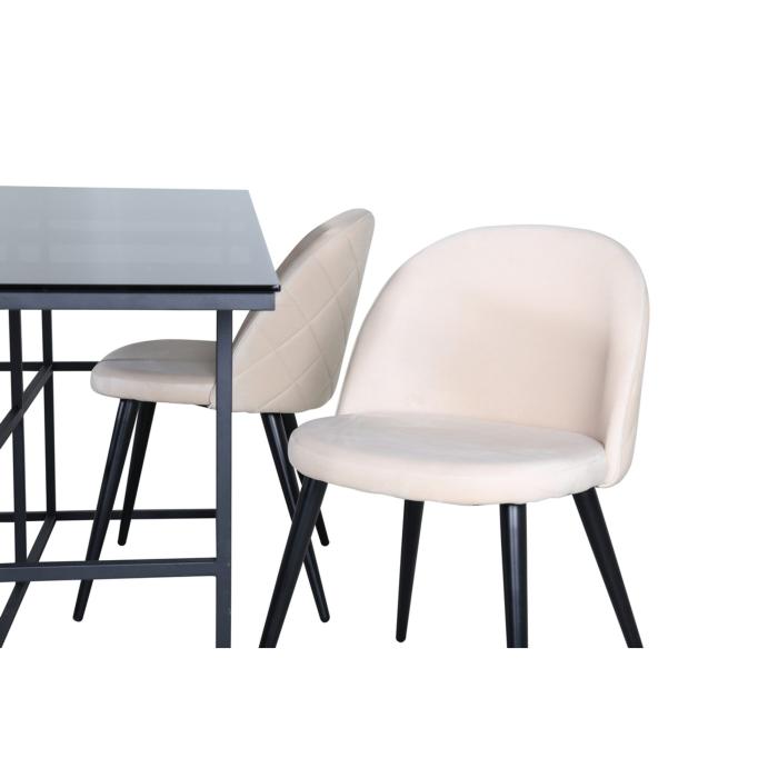 Rektangulär matgrupp Leif, Velvet