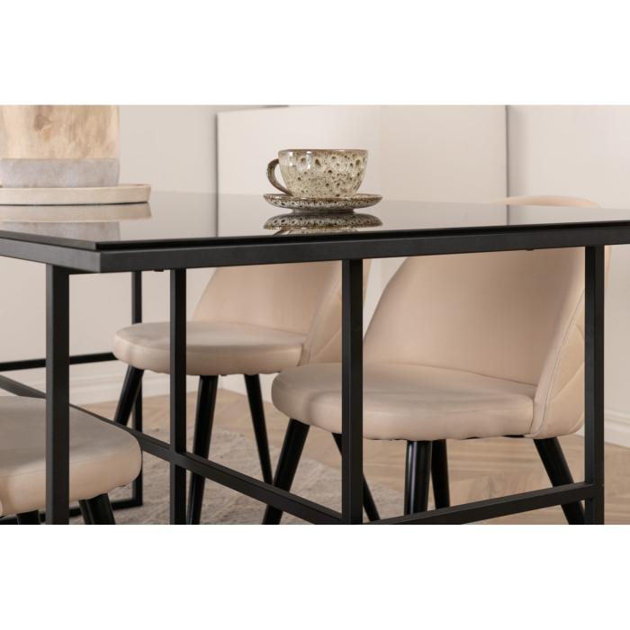 Rektangulär matgrupp Leif, Velvet
