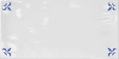 Flor de Lys Blue Gloss 10x20