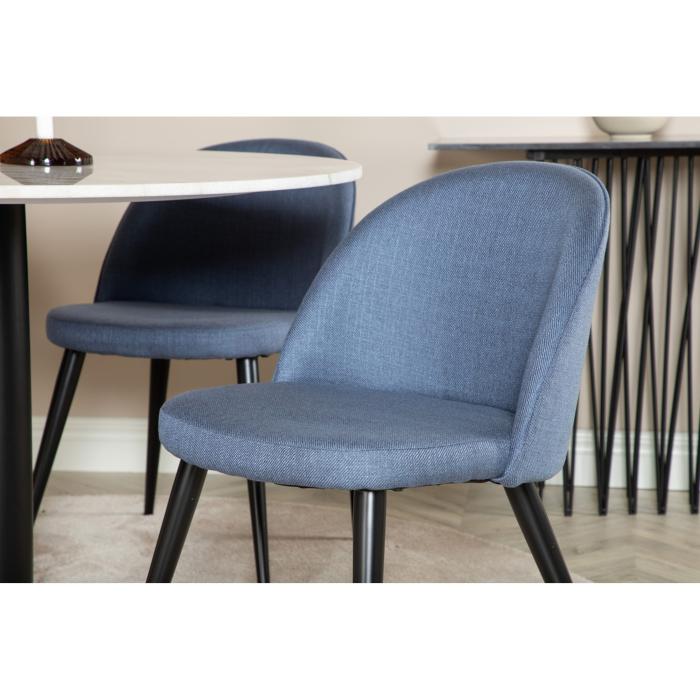 Round Dining Set Estelle, Velvet