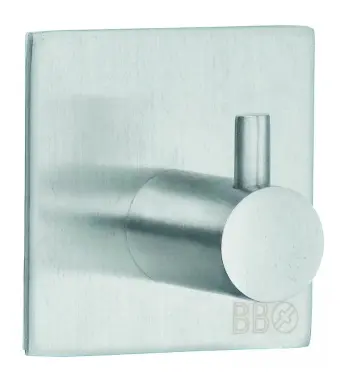 Enkelkrok Design Självhäftande 45x45mm Krom