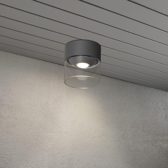 Taklampa Ute Varese LED Mörkgrå